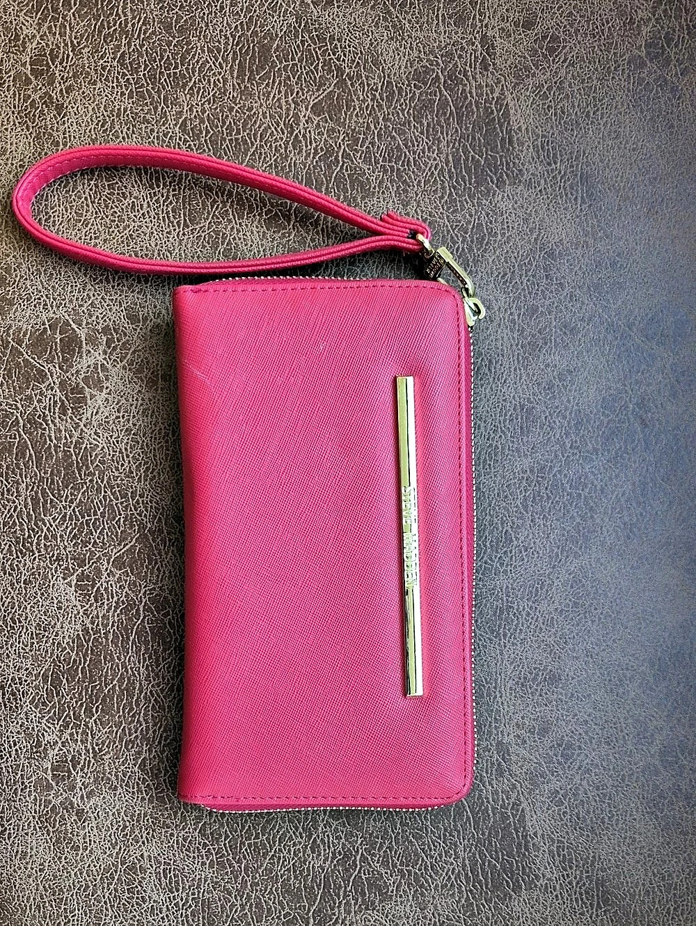Steve Madden RED Zip-Around Wristlet Wallet